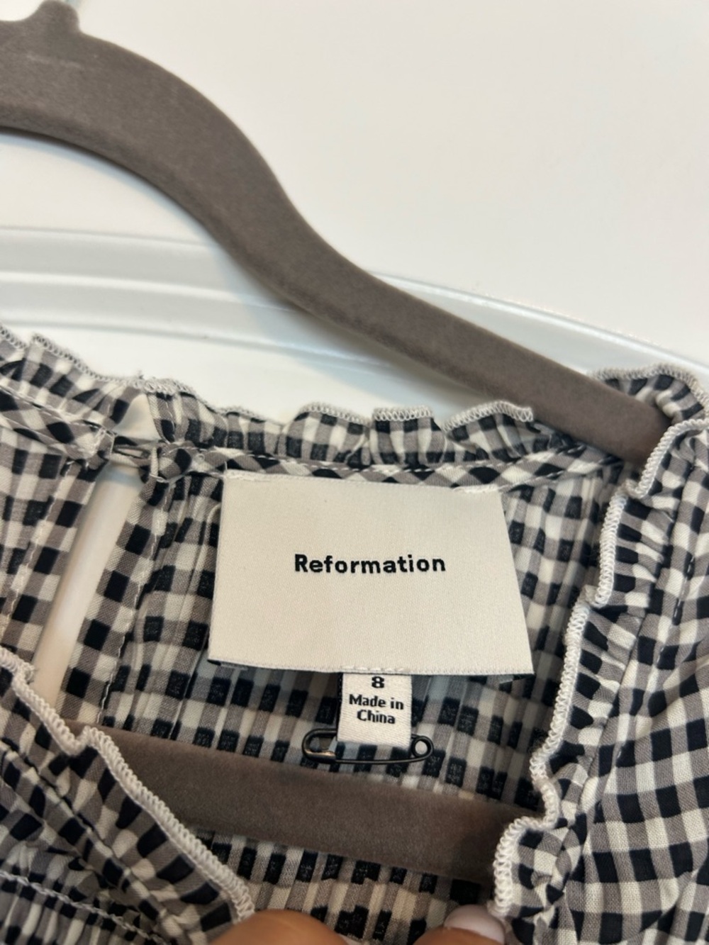 Reformation Kiria Puff Sleeve Smocked A- Line Dress - Picture 4 of 5
